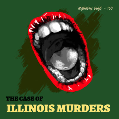 Podcast Cover Maker for an Episode About a Crime Story 3124e