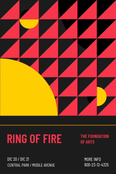 Poster Design Maker Featuring a Structured Geometric Layout 3125a