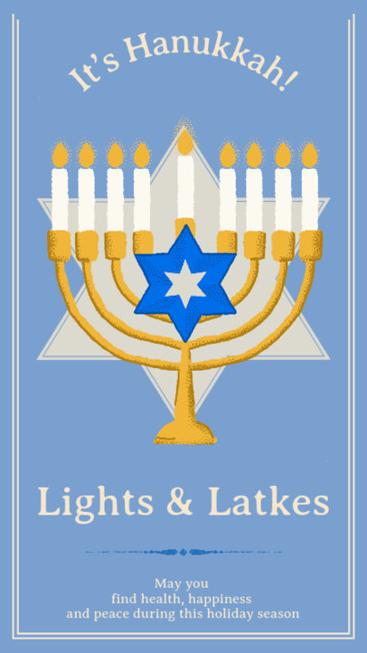 Instagram Story Maker Featuring Heartfelt Hanukkah Quotes 3152
