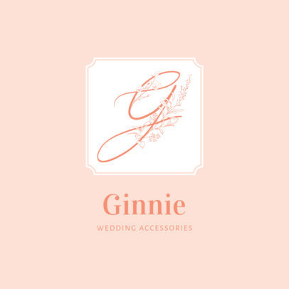 Wedding Planner Logo Maker Featuring Beautiful Floral Letters 