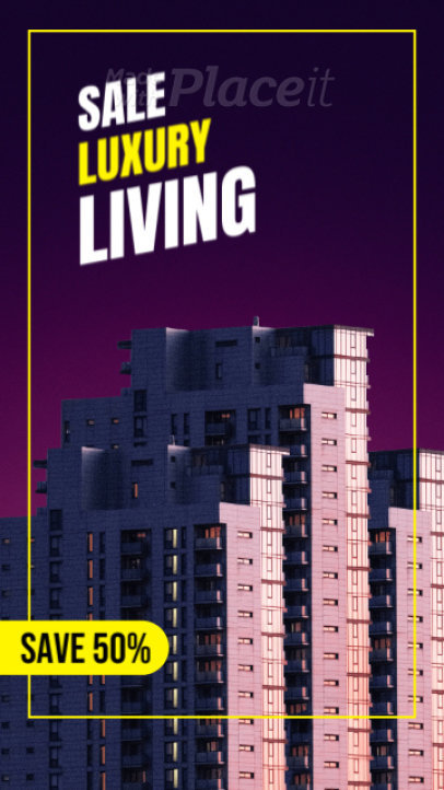 Instagram Story Video Maker Featuring a Bold Typography