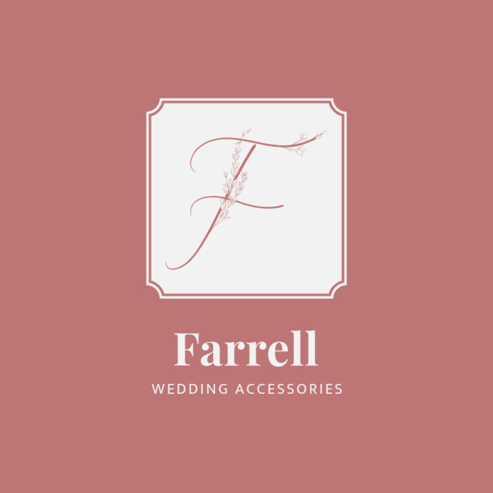 Logo Generator for a Wedding Accessories Shop Featuring Floral Cursive Letters 