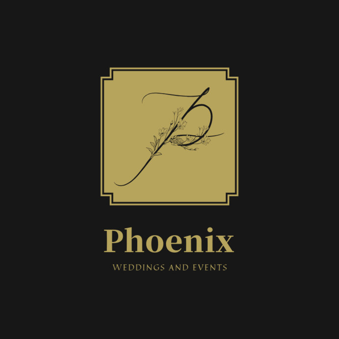Elegant Logo Maker for Wedding Planners Featuring a Floral Capital Letter