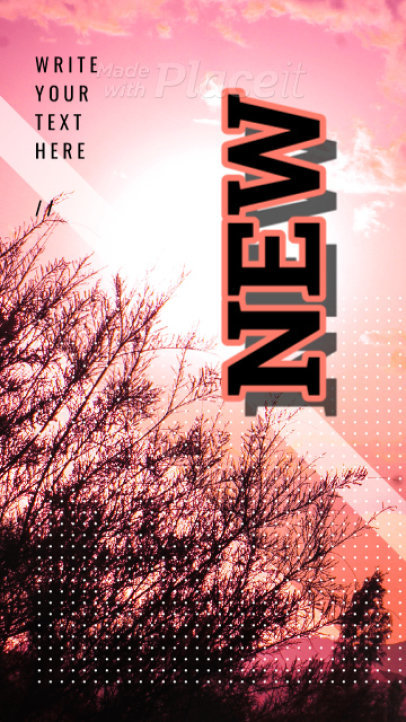 Instagram Story Video Maker Featuring Smooth Text Animations 2433-el1