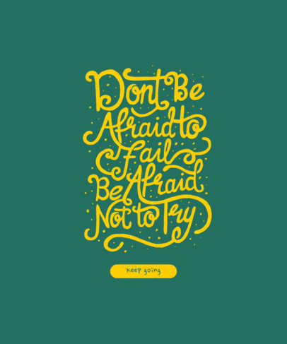 T-Shirt Design Maker Featuring a Lettering Sticker