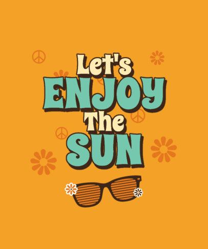 Retro T-Shirt Design Creator Featuring a Summer Quote