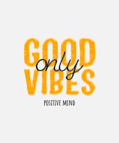 Lettering T-Shirt Design Maker with an Inspirational Quote