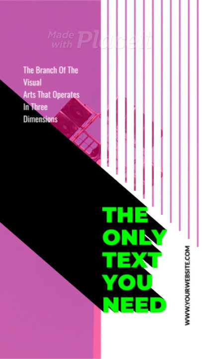 Instagram Story Video Creator Featuring Animated Text with Shadow 