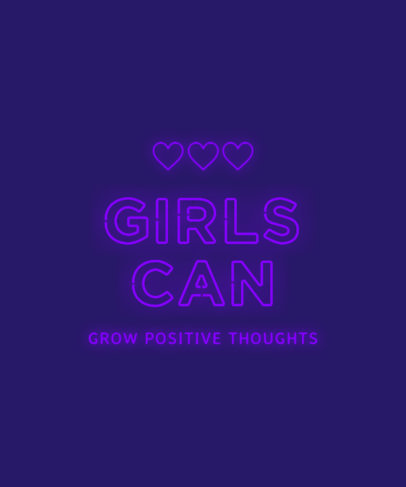 T-Shirt Design Creator Featuring a Female Empowerment Quote