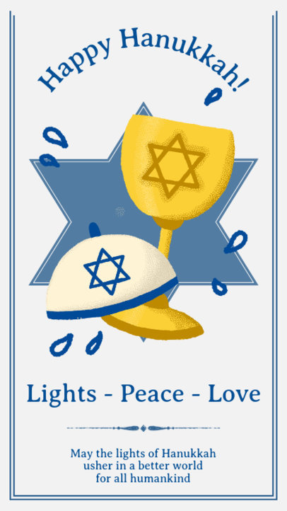 Instagram Story Generator for a Happy Hanukkah Wish 3152c