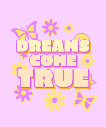 Retro T-Shirt Design Creator Featuring a Girly Quote 3148h