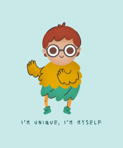 T-Shirt Design Maker with a Smiling Kid Illustration