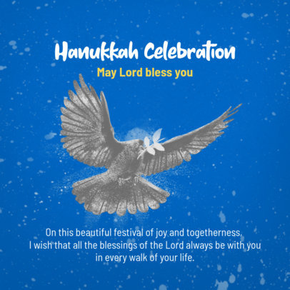 Instagram Post Creator with a Hanukkah Quote 3153c