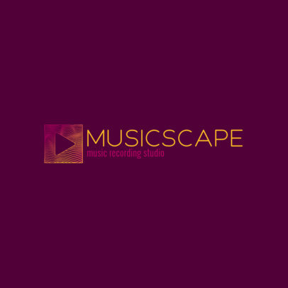 Online Logo Generator for a Music Recording Studio 3833i