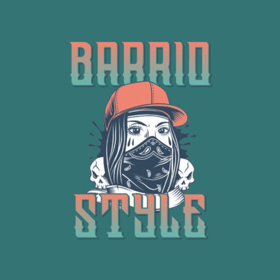 Logo Maker for a Clothing Brand with a Cholo Aesthetic
