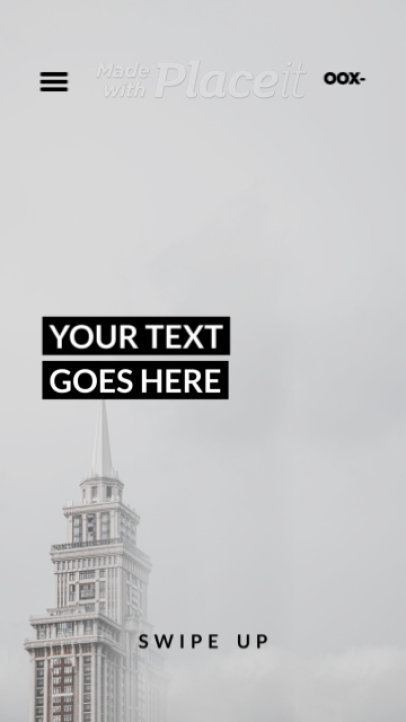 Monochromatic Instagram Story Video Maker Featuring Minimal Text Animations