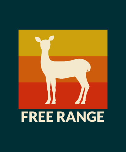 T-Shirt Design Creator Featuring Animal Silhouettes