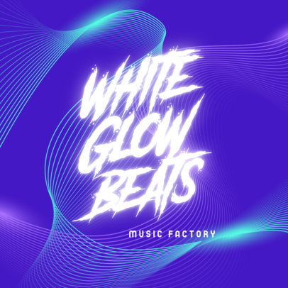 Music Logo Maker Featuring Colorful Abstract Backgrounds 
