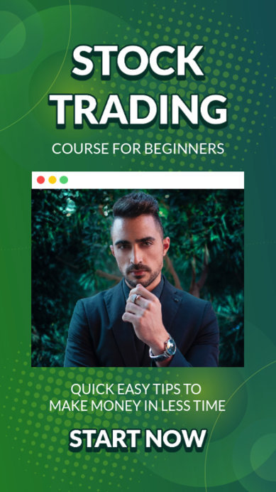 Placeit - Instagram Story Template for a Stock Trading Beginner's Course