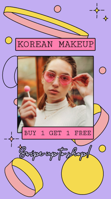 Instagram Story Creator for a Korean Makeup Brand 