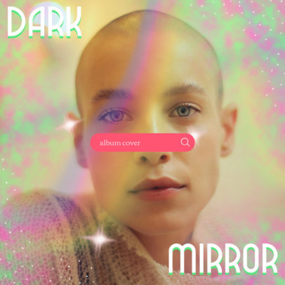 Album Cover Template for a Pop Singer with a Girly Aesthetic