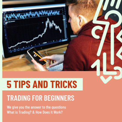 Instagram Post Creator with Trading Tips for Beginners