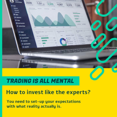 Online Instagram Post Template Featuring Investment Tips