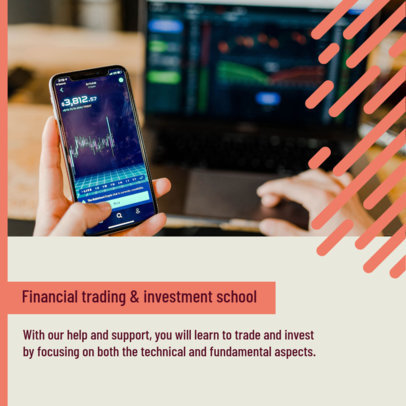 Instagram Post Maker for a Financial and Trading School