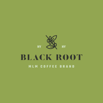 Online Logo Creator for an MLM Coffee Brand Featuring a Minimal Layout