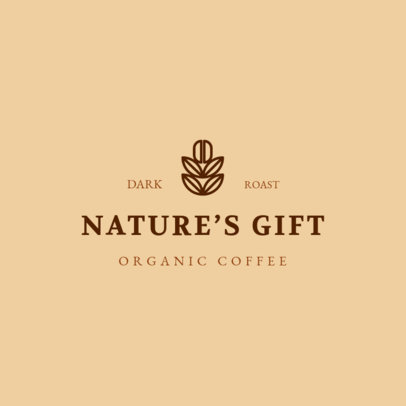 MLM Logo Template for an Organic Coffee Brand 