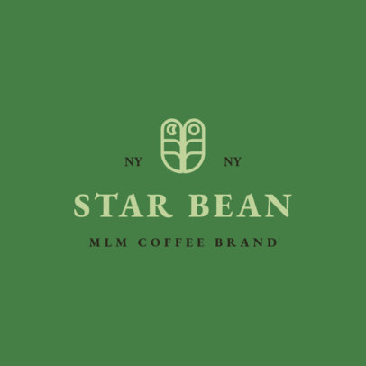 Logo Template for MLM Coffee Brands Featuring an Elegant Layout