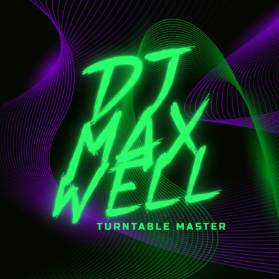 Online Logo Creator for a Professional DJ with Neon Typography