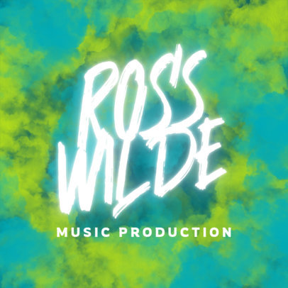 Music Production House Logo Maker Featuring Glowing Typography