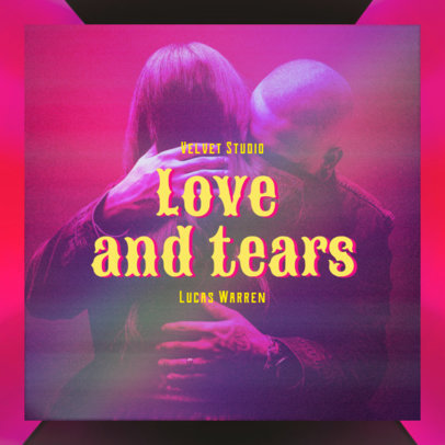 R&B Album Art Maker Featuring a Color Filter 3164c