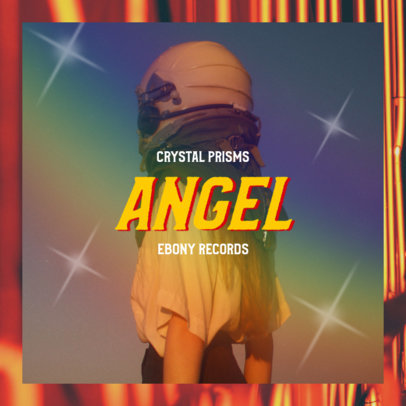 Mixtape Cover Maker for Indie Music Artists Featuring a Rainbow Flare 3164e