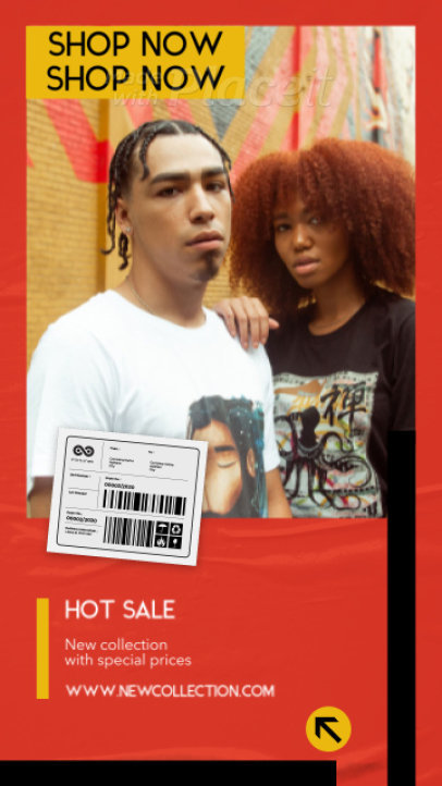 Online Instagram Story Video Creator with a Trendy Style for Urban Collections 2464-el1