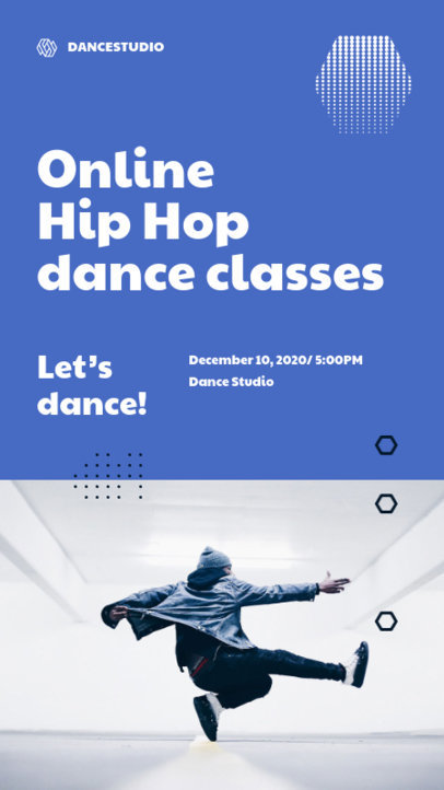 Instagram Story Design Template to Promote Dance Lessons