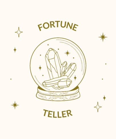 Esoteric T-Shirt Design Maker Featuring Mystical Line Illustrations