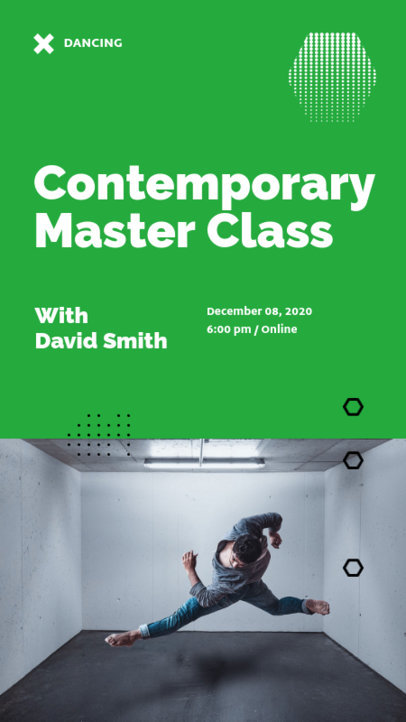 Instagram Story Maker for a Contemporary Dance Course