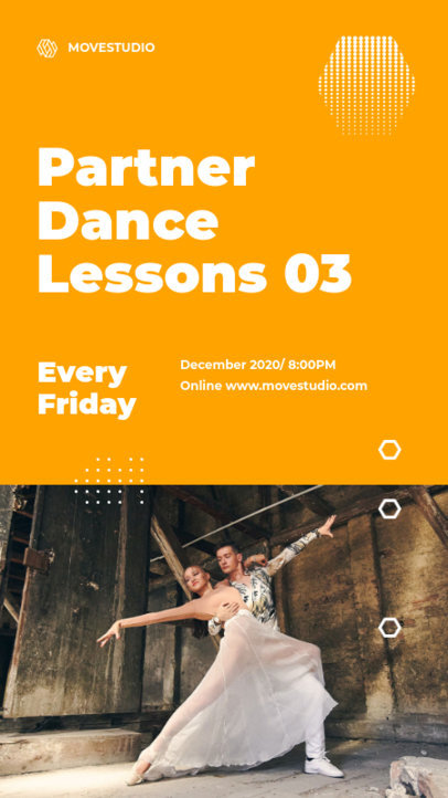 Instagram Story Generator to Promote a Couple's Dance Lesson