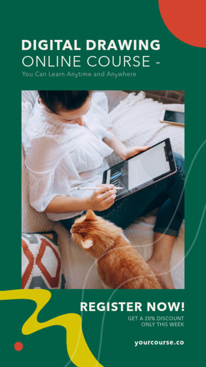 Instagram Story Design Maker for Arts and Crafts Online Courses 