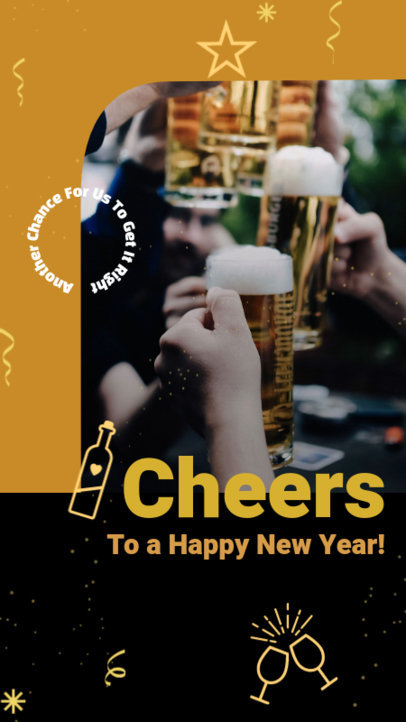 Instagram Story Design Maker to Celebrate a Happy New Year