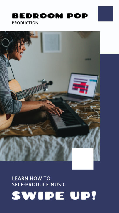 Instagram Story Maker for an Online Music Production Course 3242e-el1