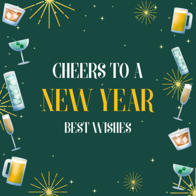 Modern Instagram Post Design Creator to Celebrate New Year