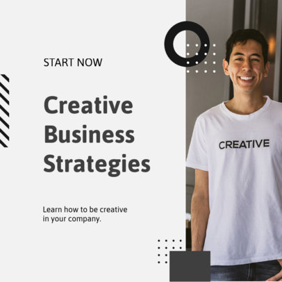 Instagram Post Design Generator to Announce a Course on Creativity for Business