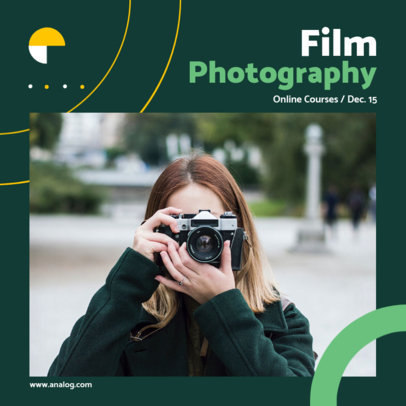 Instagram Post Generator to Promote a Film Photography Course
