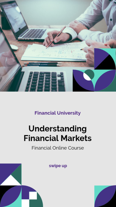 Instagram Story Template for a Financial Online Course
