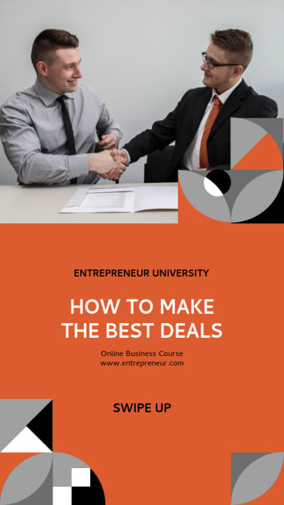 Instagram Story Generator for an Online Business Course