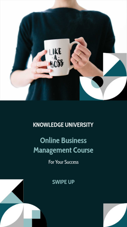 Instagram Story Maker for a Business Management Course