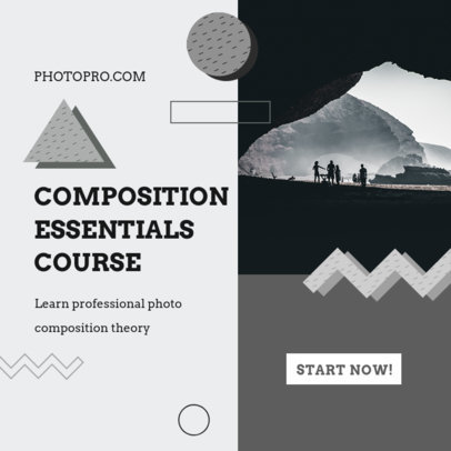Instagram Post Template for a Photography Online Course 